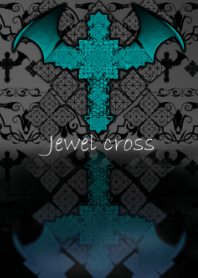 Jewel cross -Devil's blue-