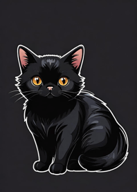 Super cute black cat 5xKvH