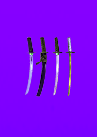 Simple Japanese sword purple