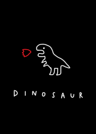 black. Line art loose dinosaur.