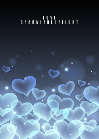 LOVE SPARKLE BLUE HEART.