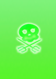 Marine Skull Green