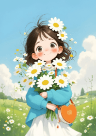 Girl and Flower V.5.