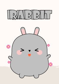 Emotions Fat Gray Rabbit