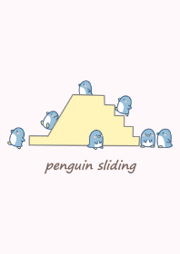 Penguin Sliding -pink-