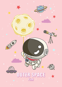 浩瀚宇宙 可愛寶貝太空人 滿月 撞色粉