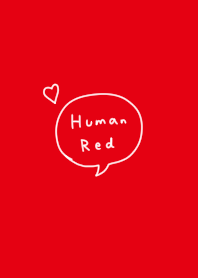 Human red. simple.