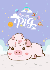 Cute Pigs Violet