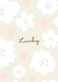 Heart and white flower22 from Japan