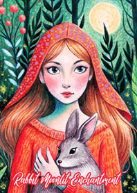 สาวน้อยและกระต่ายใต้แสงจันทร์