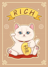 The maneki-neko (fortune cat)  rich 54