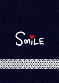 Smile and lace (blue)