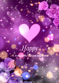 A heart sparkling with happiness15.