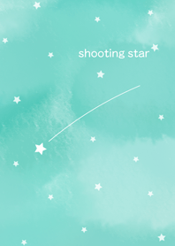 shooting star ~emerald green sky