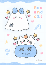 Boo and cat :) :) :)