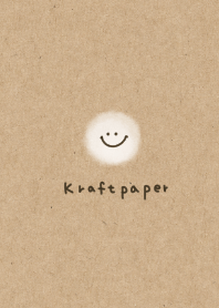 Watercolor smiley face and craft paper.