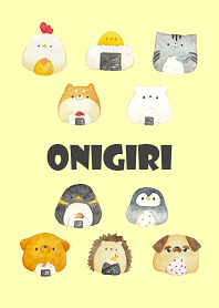 おにぎり動物さん #水彩タッチ