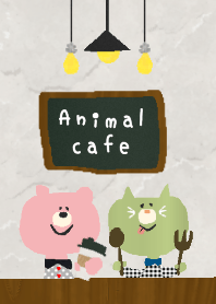 貼り絵風Animal cafe♡着せ替え