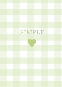 SIMPLE HEART_check naturalgreen