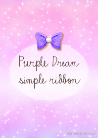 Purple dream simple ribbon