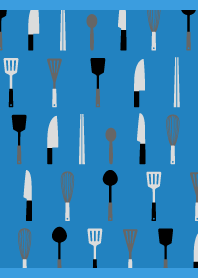 Kitchen Time3 on blue