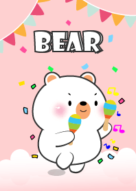 Cute White Bear Love Party Theme