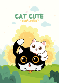 Cats Sunflower Cutie