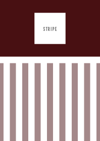 Simple stripe / Wine Red