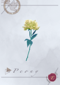 kawaii Flower letter / Light blue