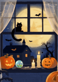 Black Cat on Halloween Night 2_46