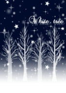 White snow tree@winter
