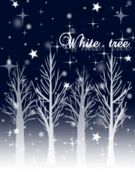 White snow tree@winter
