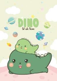 Dino Kawaii Galaxy Light Green