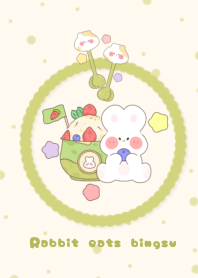 Rabbit eats bingsu3