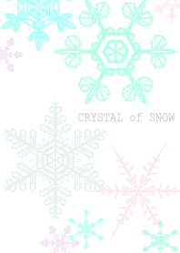 Kristal salju putih tema WV