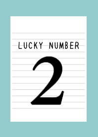 LUCKY NUMBER 2 NOTEBOOK-DUSTY MINT GREEN