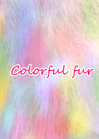Colorful happy fur