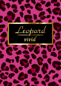 Leopard pattern vivid pink