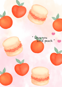 Cute peach macaron 16
