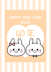 2023 Happy New Year. Rabbit. 62