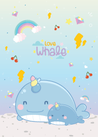 Whale Unicorn Thunder Cute Lover