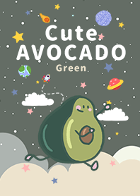 misty cat-avocado universe green