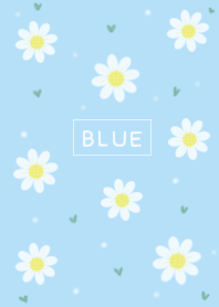 flowers blue pastel