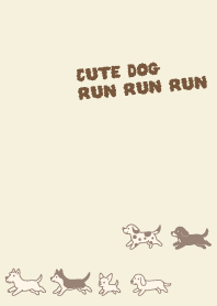 Cute dogs run run.