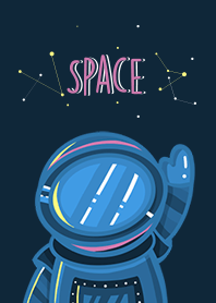 Space color doodle