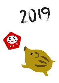 2019 Uribo and Goukaku-gokaku-daruma