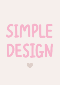 Simple and cute text design (pink)