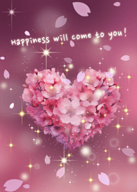 Love Comes True Cherry Blossom Heart