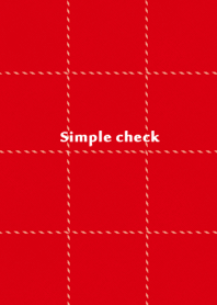 simple check red