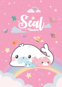 Seal Rainbow Galaxy Pink